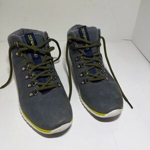 Zerogrand Women's Navy and Gray Waterproof Lace Up Ankle Boots size 9.5